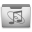 Aluminum Grey Music Icon 32x32 png